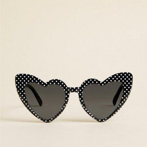 NWT Polka Dot Heart-Shaped Frame Retro Sunglasses - Torrid brand